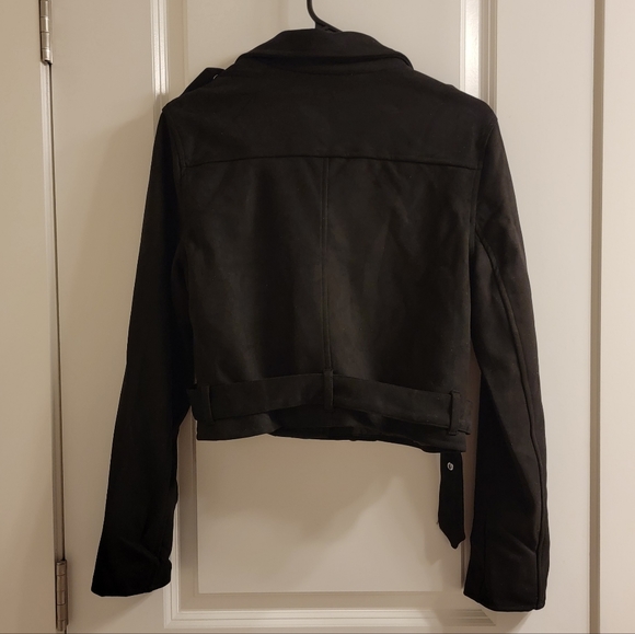 Faux suede moto jacket - Picture 4 of 4